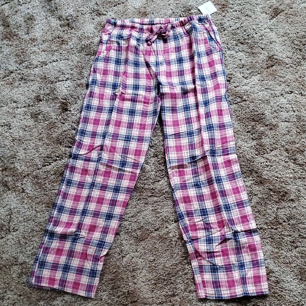 Sexy Basics plaid lightweight flannel drawstring pants